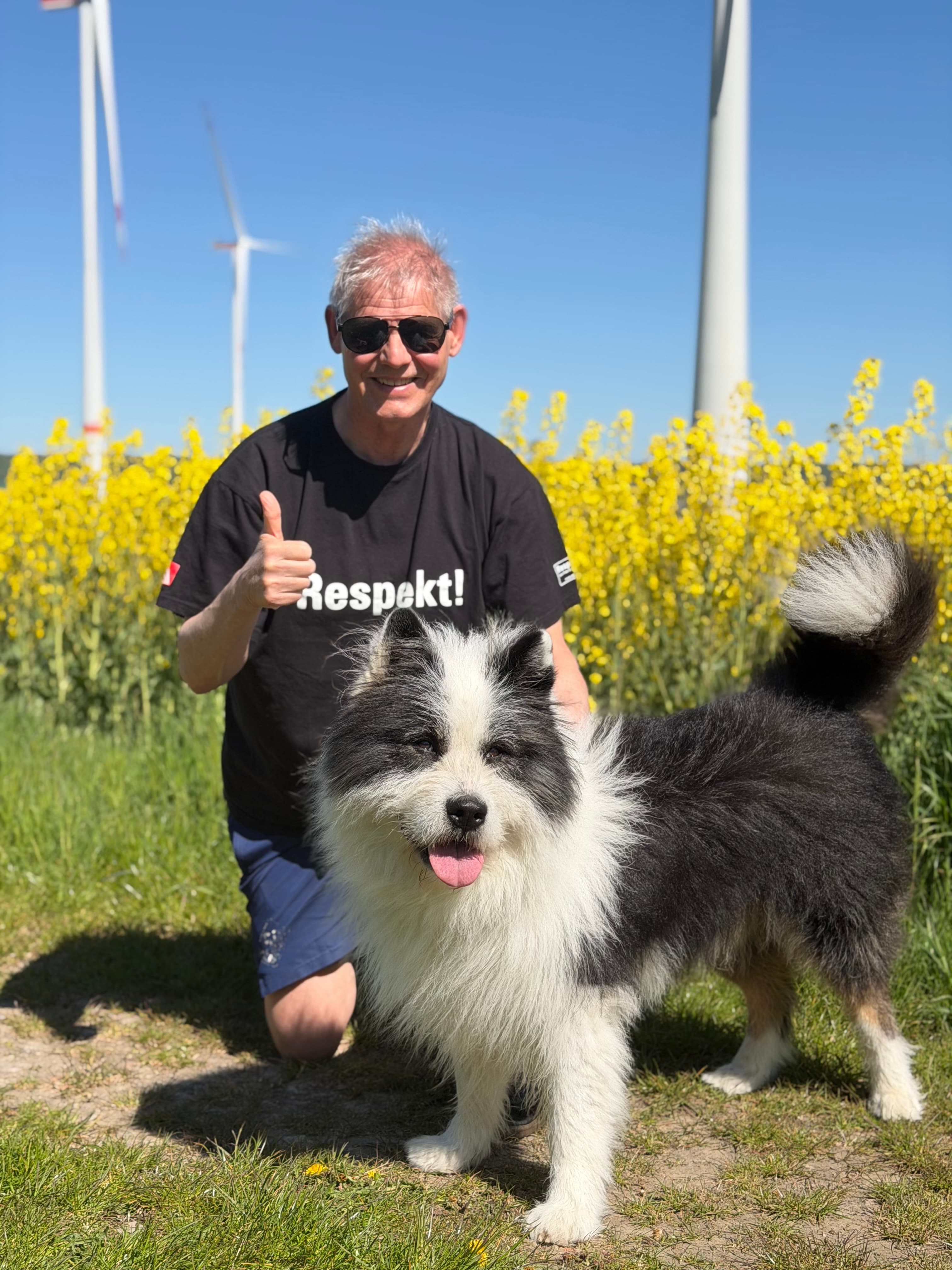 Mit Monty 🐶 in der Feldmark ☀️